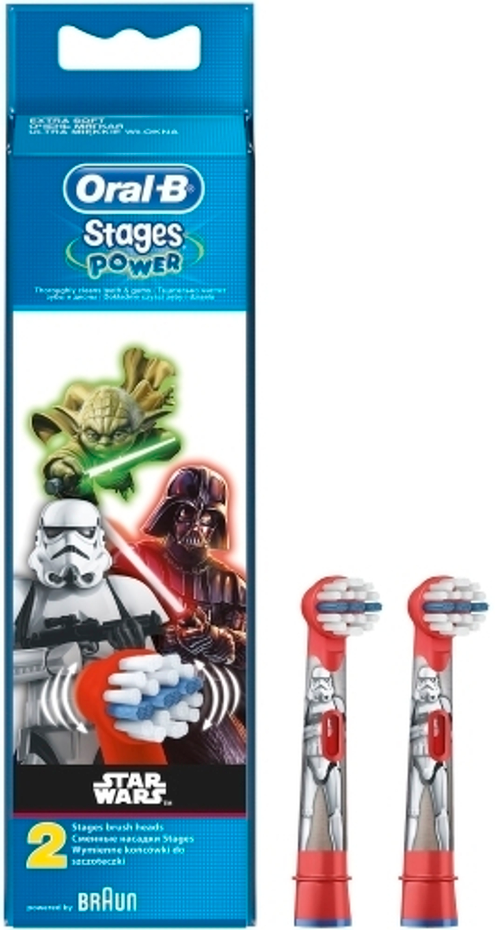 Насадка для детской зубн/щ Braun EB10K Stagpow Starwars 2шт