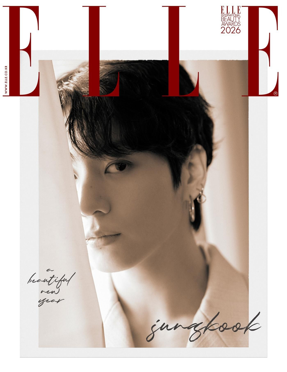 (ПРЕДЗАКАЗ) публикация ELLE - 2026.01 JUNG KOOK J (A I) Type