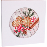 Подставка под горячее керамика 16см «Новогодние пряники»