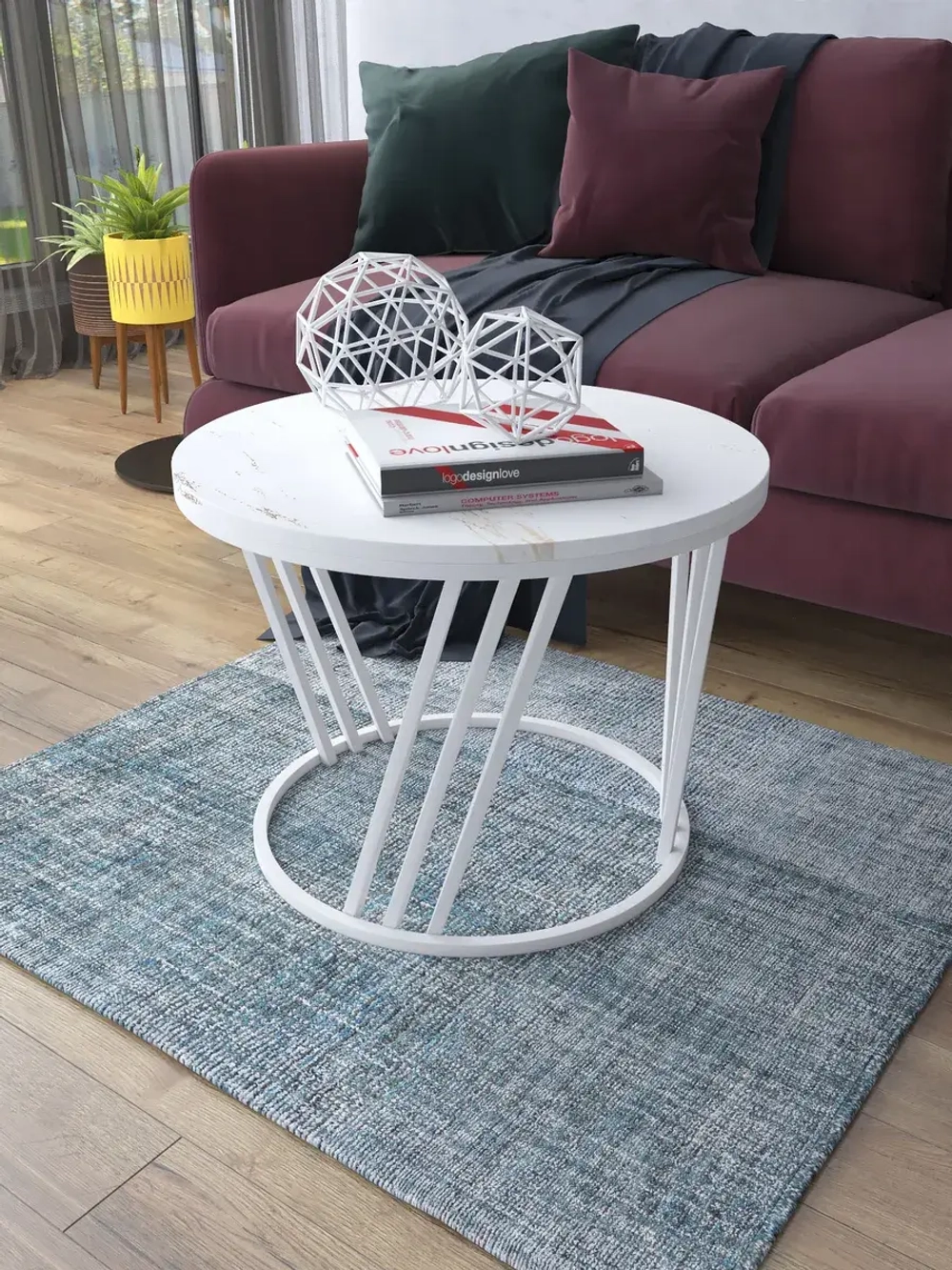 Журнальный стол Адидас - БЗБ - МДФ в ПВХ