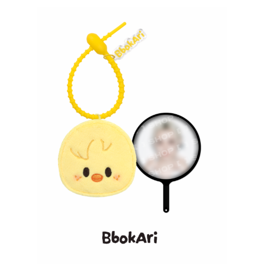 Мини-веер с плюшевой обложкой SKZOO PLUSH MINI PICKET KEYRING - RUN IT
