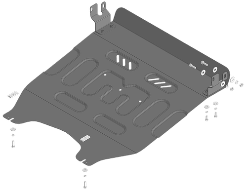 Защита радиатора, картера двигателя. 2 мм, Сталь. для Sollers Atlant 2022-н.в. MOTODOR.78701