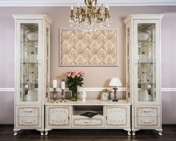 Гостиная модульная ПАТРИСИЯ-1 корень крем глянец