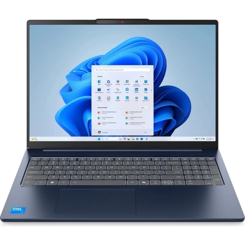 Ноутбук Lenovo IdeaPad Slim 5 16IRH10R 16" IPS Core 7 240H 16Gb/1Tb SSD Win 11 Home синий (83J1002KUS)