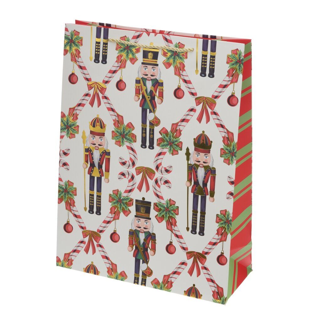 GAEM Пакет подарочный L (бумага 210г/м2, блок 12шт), L30 W12 H40 см, 4в.