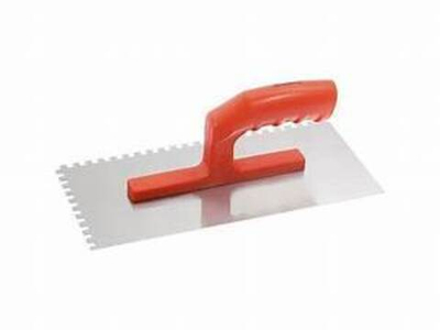 Гладилка стальная 280 х 130 мм зуб 6 х 6 мм// Matrix 86775