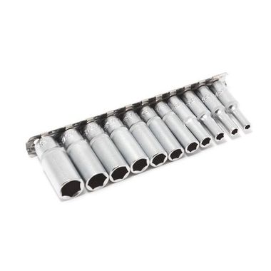 Набор головок глубоких 6-гранных на планке (11 шт; 1/4DR) (4-13мм) Forsage 21115-5