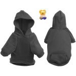 Кофта - толстовка для мелких пород собак «BRO Style», цвет черный, р M (на флисе)