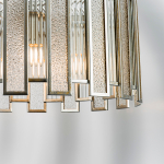 712054 Люстра AGAVE 5х40W E27 СЕРЕБРО С ПАТИНОЙ/ПРОЗРАЧНЫЙ