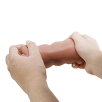 Загорелый двустороний мастурбатор 18см ротик-вагина Pretty Love Crazy Bull Sarah Premium Dual Channel Male Masturbatur Brown BM-009240N-1