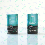 Голубой текстурированный минивибромассажер Charms Key