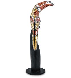 Decor and Gift 23-029-02 Н-р статуэток из трех «Тукан» дерево+стекл.мозаика (50,40,30 см)