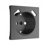 Накладка для розетки USB (графит рифленый