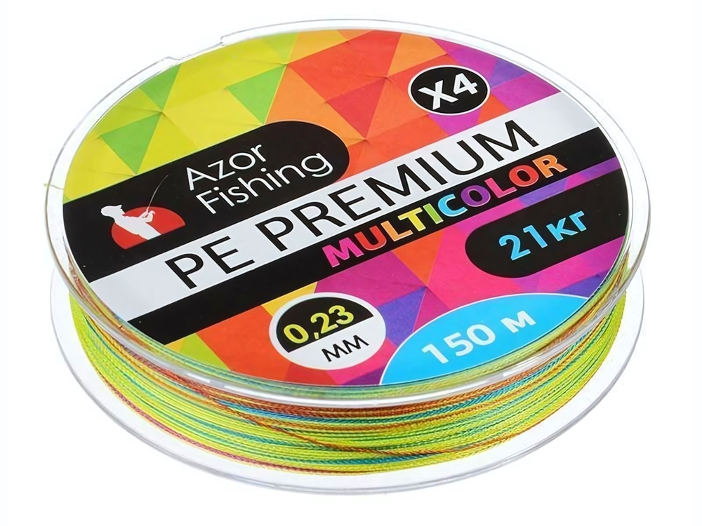 Леска плетеная 0,23мм Премиум 4нити 150м 21кг