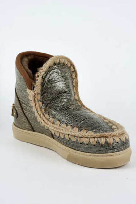 Сапоги MOU 111008 золотые