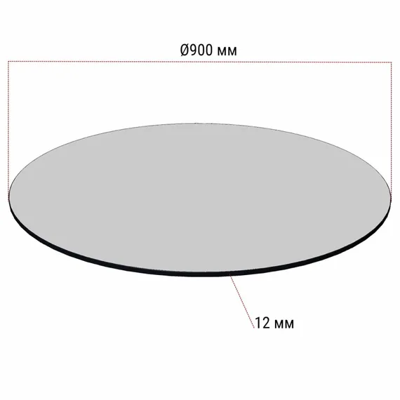 Столешница FL 101, Ø90 см, HPL индийский шесман