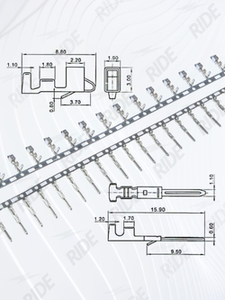 Комплект разъемов SM2.54 мама-папа 2/3/4/5 pin 560 штук