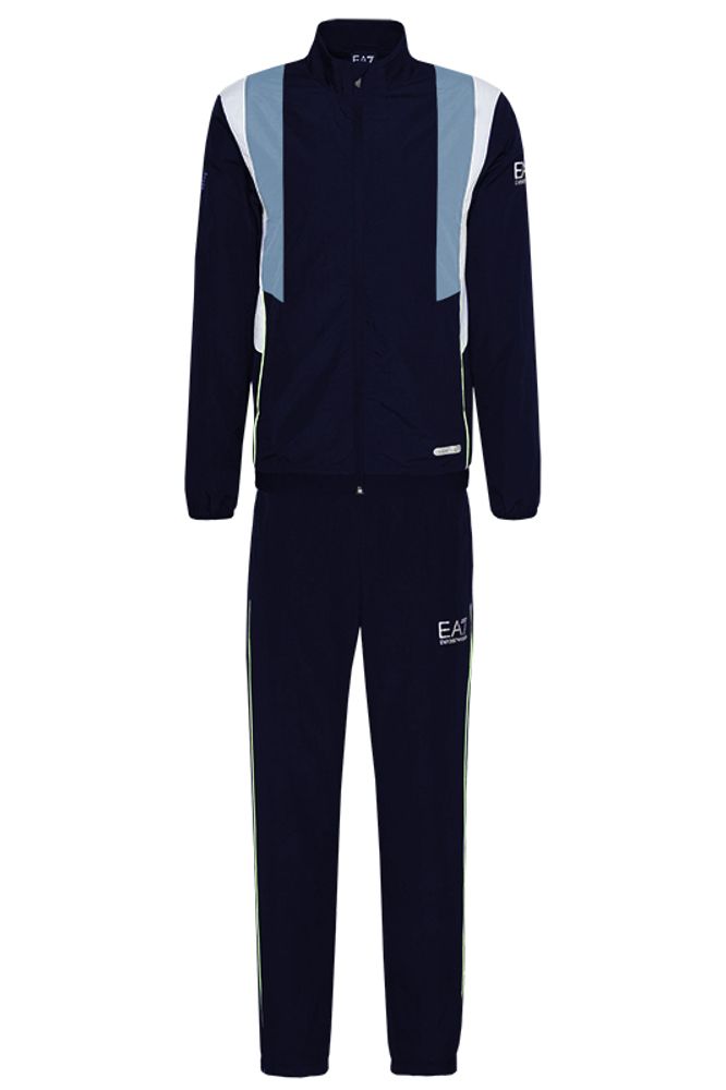 Мужской теннисный костюм EA7 Man Woven Tracksuit - country blue