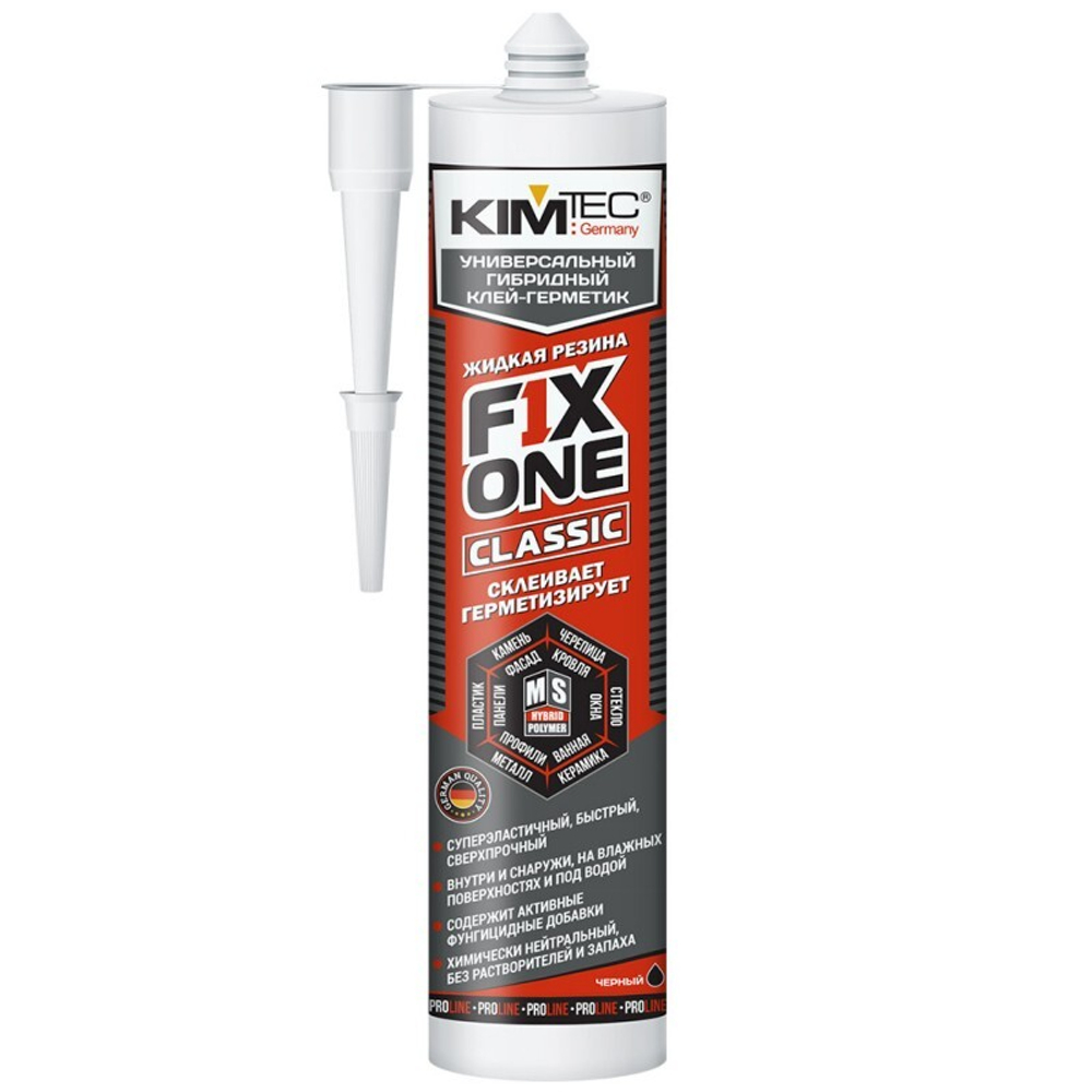 KIM TEC  Клей-герметик гибридный MS FIX ONE Черный 290мл