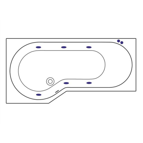 Акриловая ванна Excellent Be Spot L Soft 160x80 WAEX.BSL16.SOFT