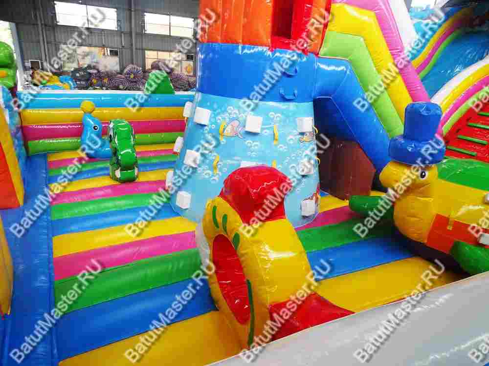 Коммерческий надувной батут "На морском дне" 15*8*8 м