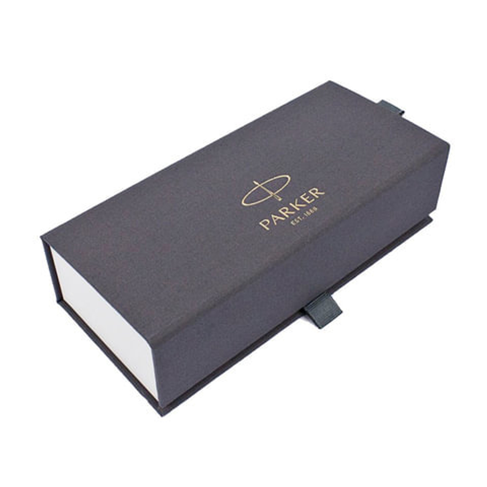 Ручка перьевая PARKER "Sonnet Core Stainless Steel GT", корпус серебристый, позолоченные детали, черная, 1931504