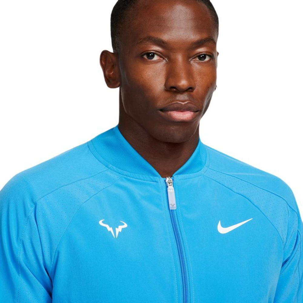 Мужская теннисная кофта Nike Court Dri-Fit Rafa Jacket - light photo blue/white
