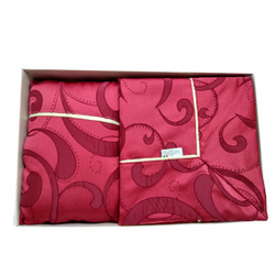 Покрывало 260х270 и подушка Renato Balestra Ингрид Bordeaux бордовый