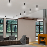 370725 OVER NT21 157 черный Накладной светильник IP20 GU10 9W 235V ELINA