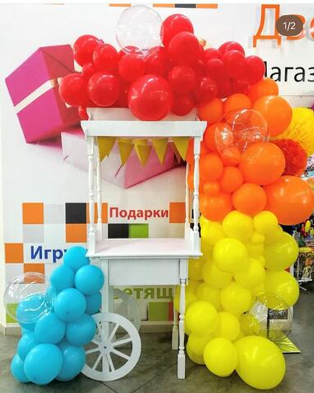 Тележка для сладостей с оформлением