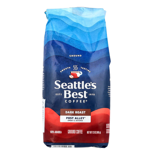 Seattle's Best Coffee, Post Alley®, кофе, молотый, темная обжарка, 340 г (12 унций)