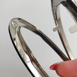 Ручки люверсы для сумки Серебро