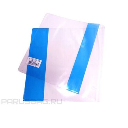 Обложка для учебников универсальная, ПВХ, 150мкм, 232*455, цветной прозрачный клапан, ДПС