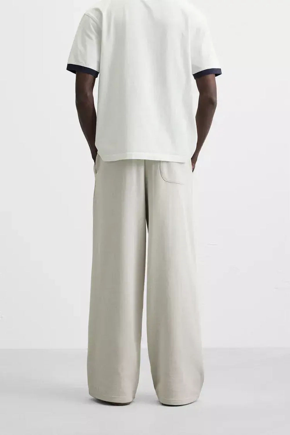 ZARA ДЖОГГЕРЫ WIDE-FIT, ЦВЕТ ЛЬДА