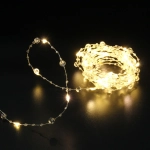 Гирлянда для дома НИТЬ «Льдинка» 5 м 50 ламп LED, 8 реж,IP-20, Теплый белый