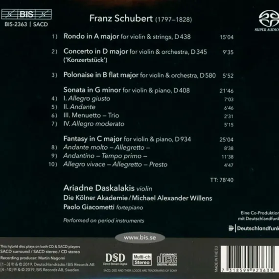Jalbert, Bach, Part, Vasks - Batjer, Jeffrey Kahane - Violin Concertos, Etc - SACD