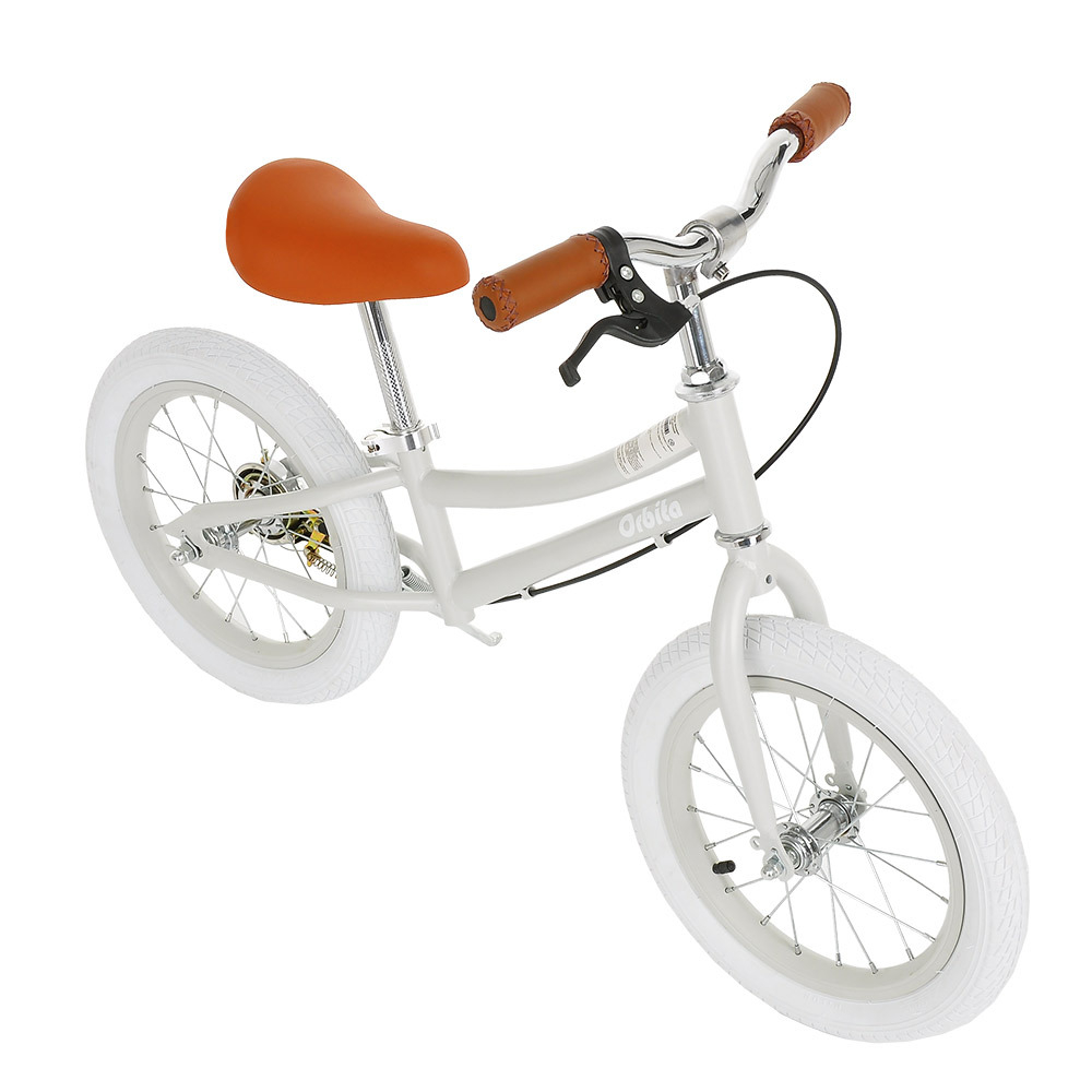 PITUSO Беговел Orbita, колеса AIR 14", тормоз, подножка,Gray matt/Серый матовый