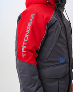 Костюм поплавок "SKIF (Таслан) (-40)", полукомбинезон, Серо-Красный