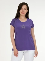 Футболка топ со стразами