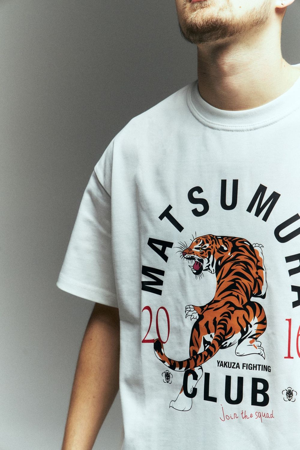 Футболка by Matsumura Tiger Club Белая