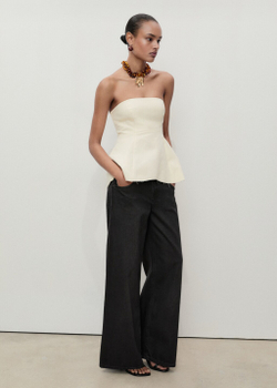 Джинсы Wideleg с заниженной талией