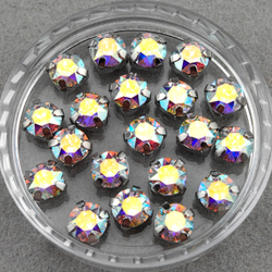 Swarovski 1088 XIRIUS Chaton в оправах, Crystal AB/Platinum