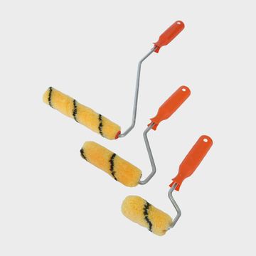 Мини валик, ширина валика 100 мм, d 15 мм, бюгель 6 мм, ворс 11 мм, полиакрил тигр, ручка стандарт mini