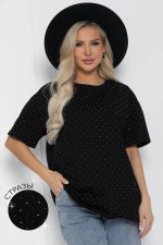Блуза Альба (черная) Б12601-20 LT Collection