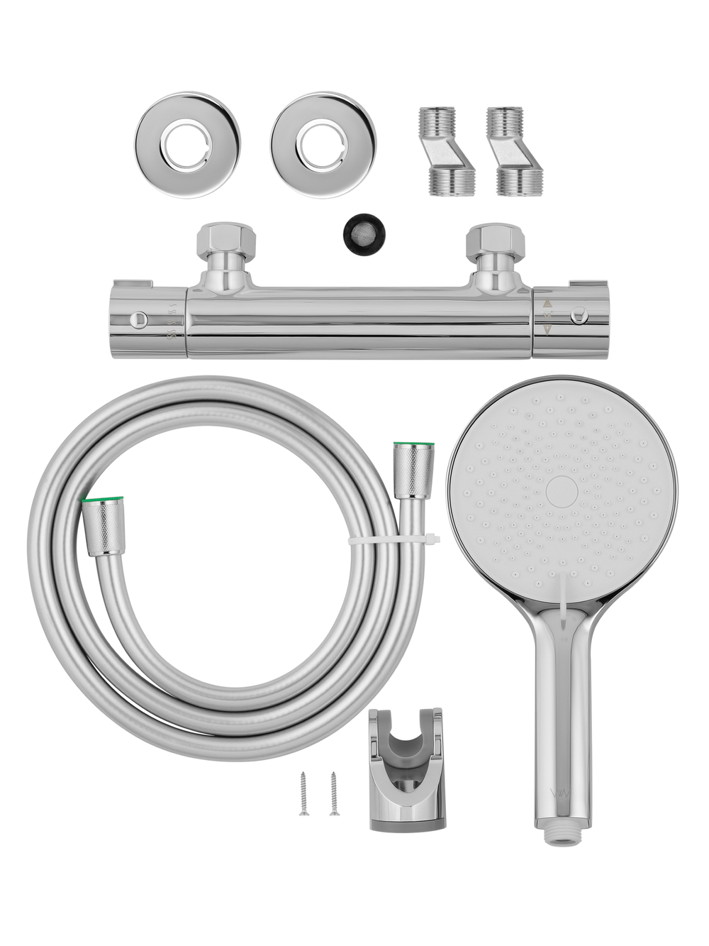 Смеситель для душа с термостатом WONZON & WOGHAND INN 3, Хром (WW-B2065-A-CR)