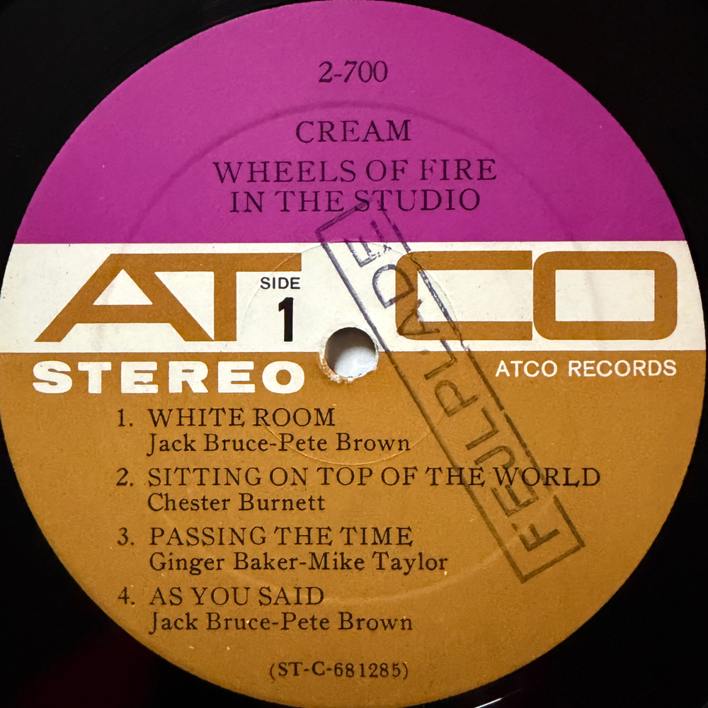 Cream ‎– Wheels Of Fire 2LP (США 1968г.) Т