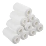 Нитки швейные 40 ЛШ, 200 м, полиэстер, НАБОР 20 шт., белые, в ПОДАРОК иглы, DEVELIA (Девелиа), 609621