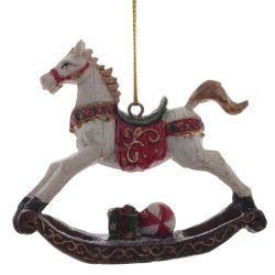 GAEM Украшение новогоднее "Лошадка-качалка", L8,5 W2 H7,5 см