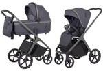 Коляска Carrello Vector CRL-6550 Ammonite AY329 Pro Absolute Black с базой Isofix 3 в 1 Landscape Grey