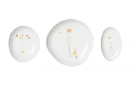 Raeder Набор из 3 тарелок Wonderland gold